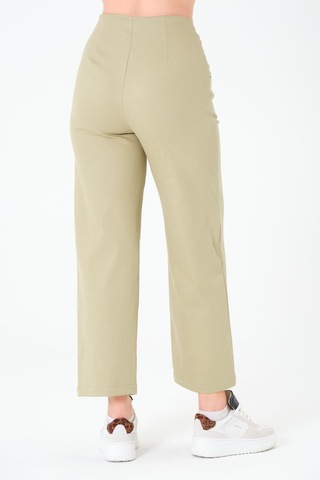 Sortie Collection Kemersiz Gabardin Pantolon Olive
