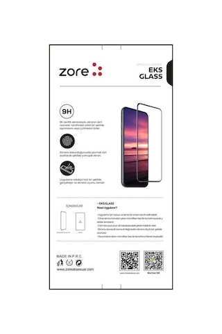 Apple Uyumlu iPhone 7 Plus Zore Eks Cam Ekran Koruyucu-Siyah