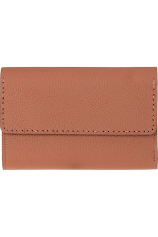 Bloominbag Arc Wallet Heritage Tan Hakiki Deri Kartlıklı Manyetik Cüzdan Taba