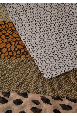 Mavi - Leopar Desenli Şal 1912673-87704 Yeşil