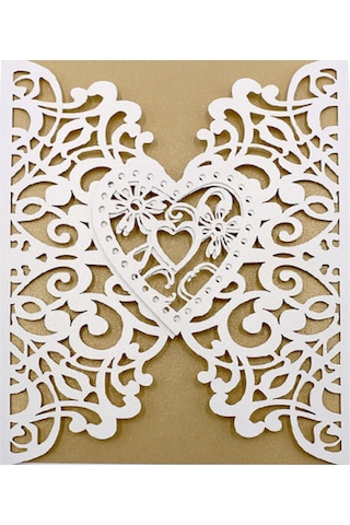 Mufunye 10 Adet Davetiye Kartı Davetiye Tutacağı Düğün Doğum Günü Partisi Yıldönümü İçin