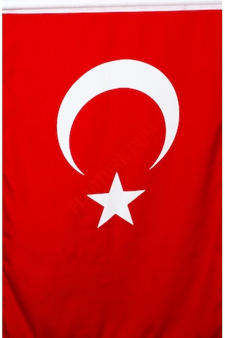 Türk Bayrağı 30X45CM Alpaka Kumaş - Sopalı-30 Adet