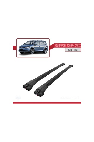 Volkswagen Touran Cross 2010-2015 Arası İle Uyumlu Ace-1 Ara Atkı Tavan Barı Siyah