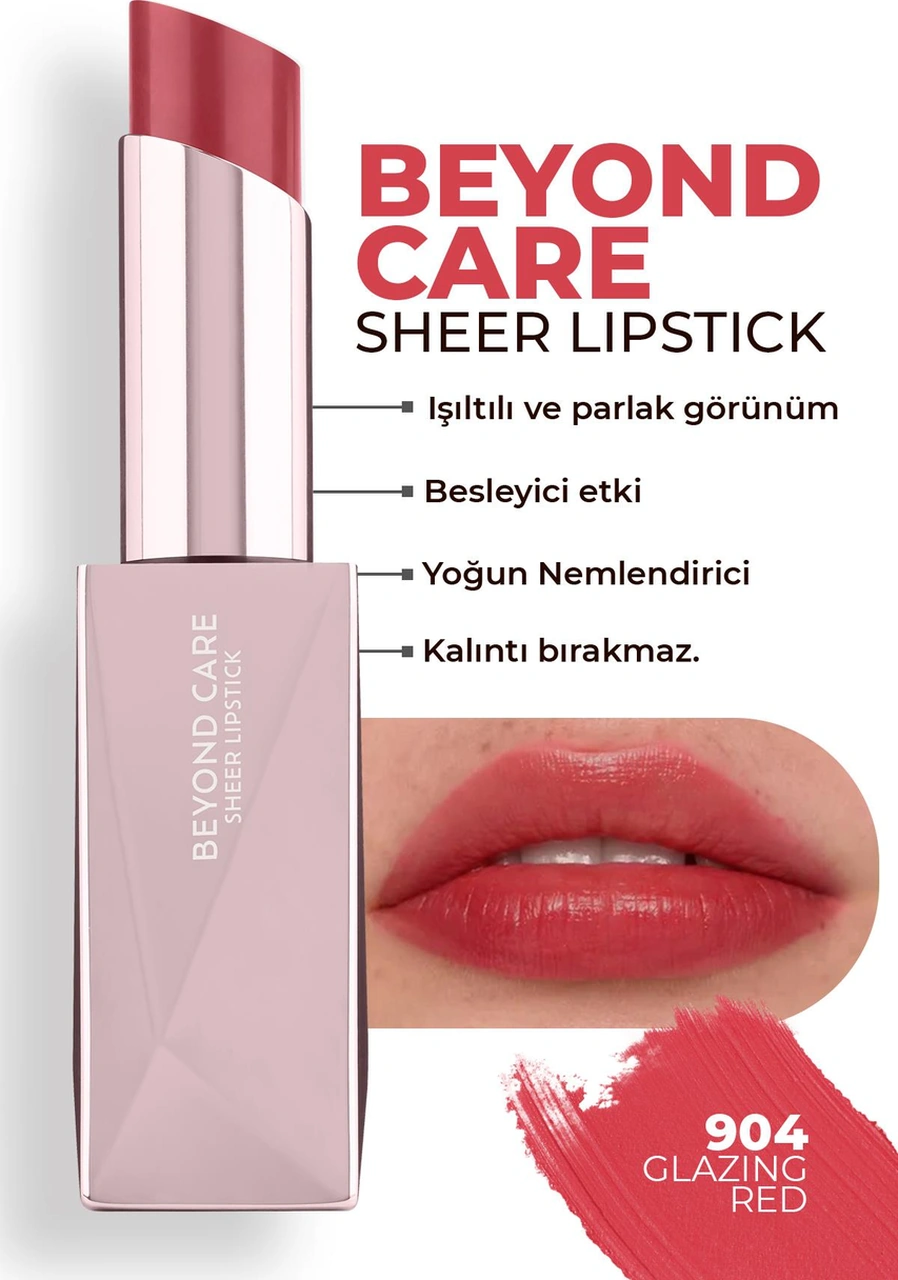 Alix Avien Nemlendirici Besleyici Etkili Işıltılı Görünüm Sağlayan Makyaj Çantalı Parlak Beyond Care Ruj Seti