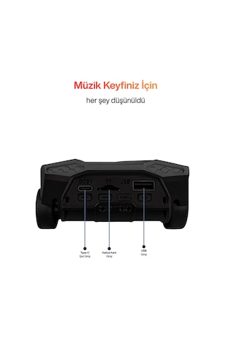 Metaforce Yeni Nesil Araba Modelli Bluetooth Hoparlör I Usb Girişli I Hafıza Kartlı I Type-c Şarj Girişli