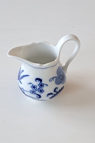 Mavi Soğan Desenli Vintage Sütlük Veya Sosluk Çok Renkli