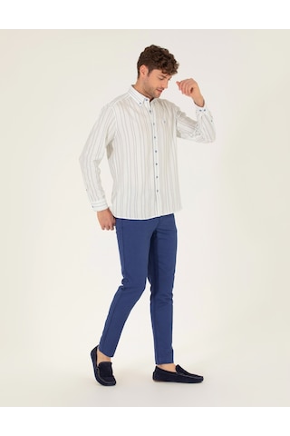 Pierre Cardin Erkek İndigo Kanvas / Chino Pantolon 50268095-vr028 İndigo