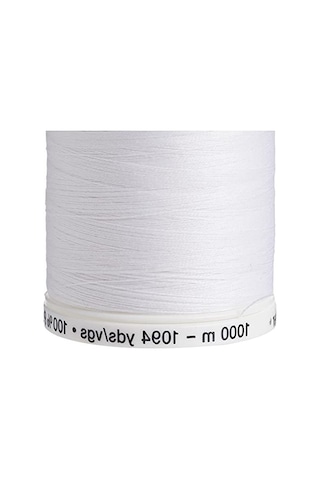 1000 M Beyaz Polyester Dikiş İpliği, Dayanıklı Ve Uzun Süreli Kullanım