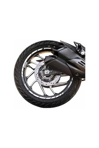 Gp Kompozit Bajaj Dominar 250 / 400 2017-2024 Uyumlu Jant Şeridi Reflektif Gri