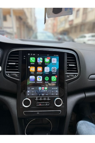 Megane4 Tesla Ekran Android 13 Multimedya 4gb /64gb Hafıza Carplay Manuel Klima Arka Kamera 9.7''