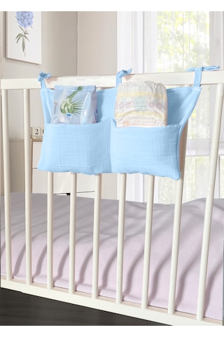 Bebek Beşik Yanı Organizer 2 Cepli Pratik Organizer Mavi