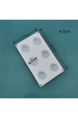 Ulzyvf Cadılar Bayramı 6x Küçük Kremalı Mousse Kek Kalıbı, Unik Tasarım Beyaz