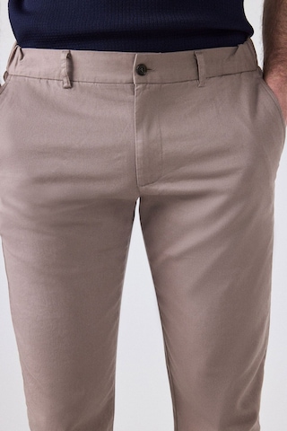 D's Damat Ds Damat Slim Fit Bej Armürlü Yan Beli Lastikli Esnek Likralı Yandan Cepli Chino Pantolon 2HCC3ORT20001 Bej