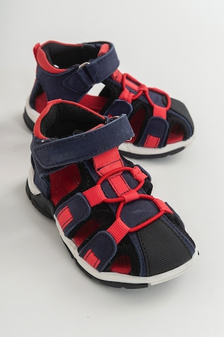 Mnpc Unisex Lacivert Deri Ortopedik Outdoor Çocuk Sandalet Lacivert (531051796) Lacivert