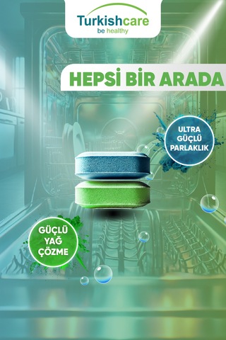 Turkishcare Ekonomik Bulaşık Deterjanı Tablet 40 Yıkama
