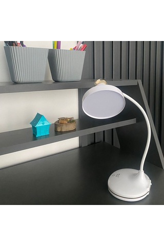 Buffer Dokunmatik 3 Farklı Led Işıklı Çalışma Masası Üstü Lamba Beyaz