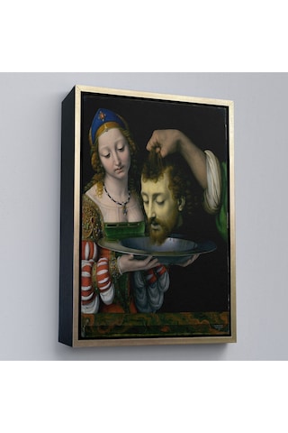 Miyrem^ Canvas Serie Salome İle Vaftizci Yahya'nın Başının Kesilmesi Tablo-7339