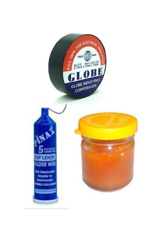 Bt 4'lü Lehim  Makinası Seti 60w Havya Kalemi Tel Lehim Pastası Elektrik Bandı