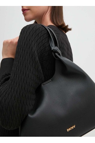 Dkny Siyah Kadın 48x28x13 Cm Deri El Çantası R42bae49 R42bae49