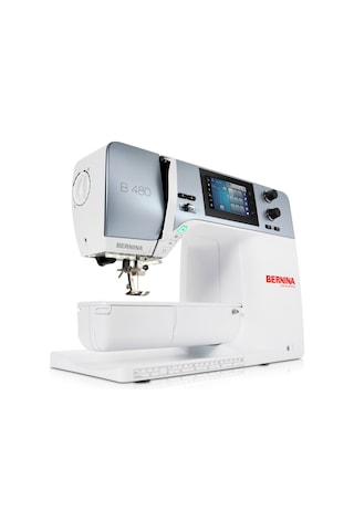 Bernina B480 Piko Makinesi Beyaz - Gri