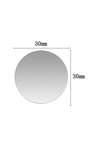 Telefon Araç Içi Tutucu Stant Metal Plaka Mıknatıslı Tutucular Metal Saç 3cm Çap Yuvarlak