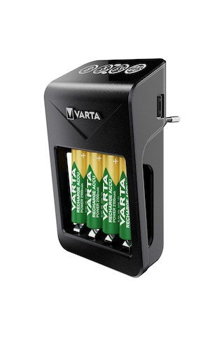 Varta Lcd Plug+şarj Cihazı+4x2100 Aa +4x2600 Aa Şarjlı Kalem P...
