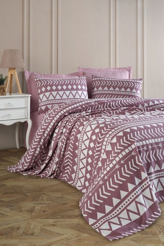 Pike Seti Baskılı Çift Kişilik Artec Lila Lila