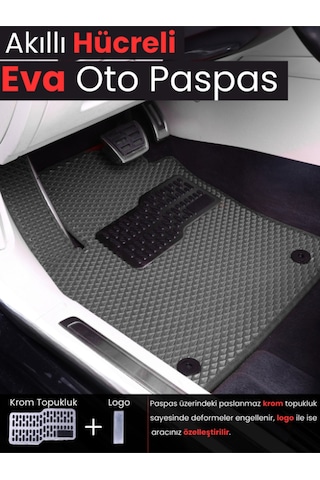 Renault-megane 4-sedan- 2016-2025 İçin Eva Ful Paspas Takımı Metal Topukluk Dahil