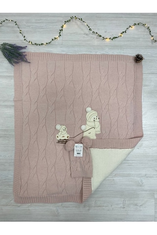 Ultralüx Bereli Bebek Battaniye Pembe