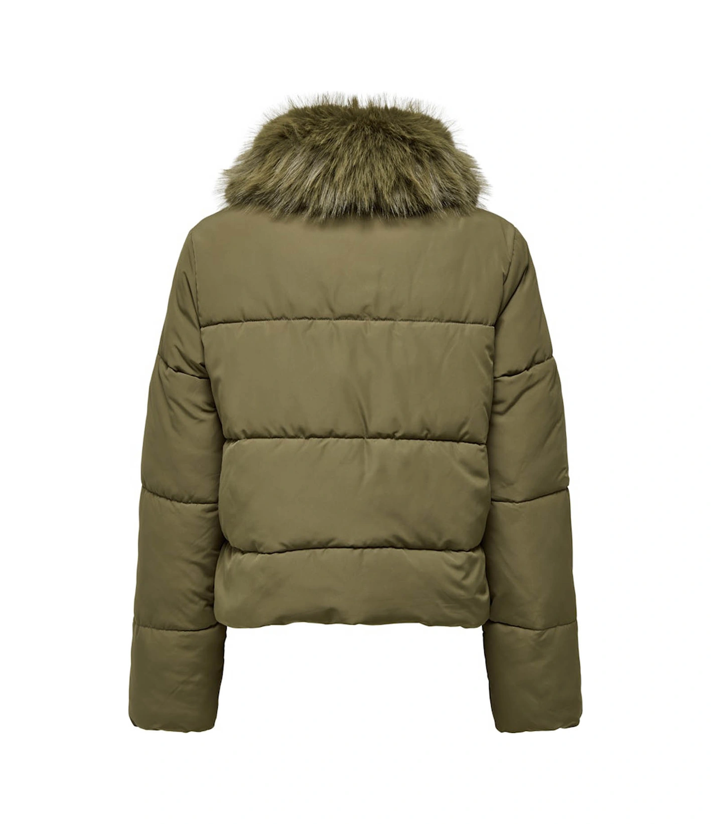 Only Maggi Fur Puffer Life Haki Kadın Mont 15322000 Haki