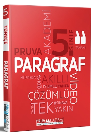 5.sınıf Pruva Paragraf Soru Bankası Hediyeli