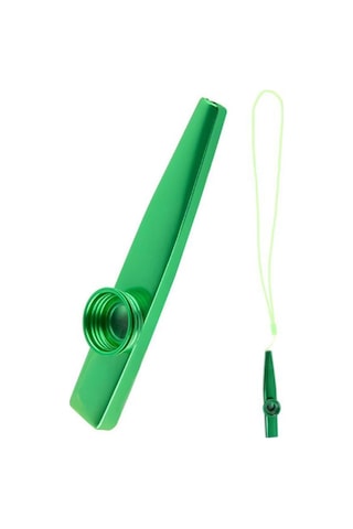 Mk-02g Metal Kazoo İp Askılı Alüminyum Alaşım Yeşil