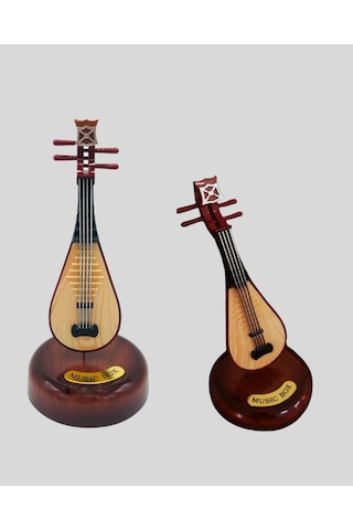Klasik Ud Figürlü Melodili Müzik Kutusu Şık Hediyelik
