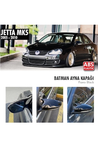 Volkswagen Jetta Yarasa Ayna Kapağı Piano Black Parlak Siyah 05-1