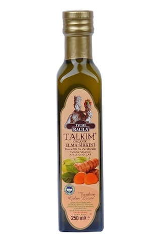 Talkım Elma Zerdeçallı Zencefilli Organik Elma Sirkesi  250 ML