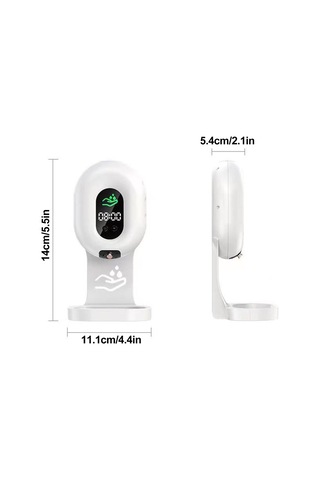 Qf Köpük Sabunluk, 12oz El Sabunu Dispenseri Şarj Edilebilir Şeffaf