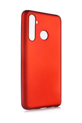Realme 5 Pro Kılıf Esnek Yapılı İnce Slim Silikon Kapak Ryc/premier Kirmizi