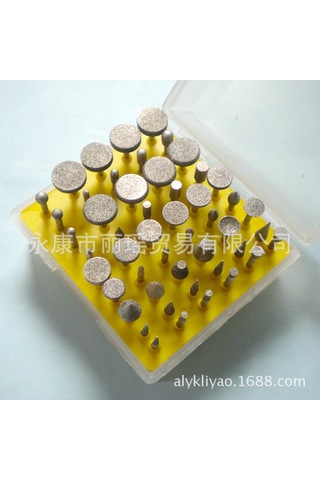 Symbee 50 Adet Gümüş Darbeli Taş Oymacılık Zımpara Uçları - Saklama Kutusuyla Tam Set