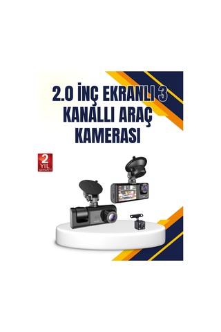 Araç İçi Kamera Seti 170 Geniş Açı, Hareket Algılama Ve Park Koruma - Htctdxuczta01araçkamera-2
