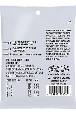Martin Ma170S Marquis Silked 80.20 Bronze Authentic Extra Light