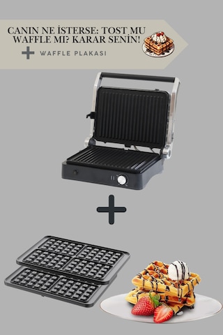 Primo Tost Makinesi Waffle Plakası Yapışmaz Plaka Makinası Uyumlu