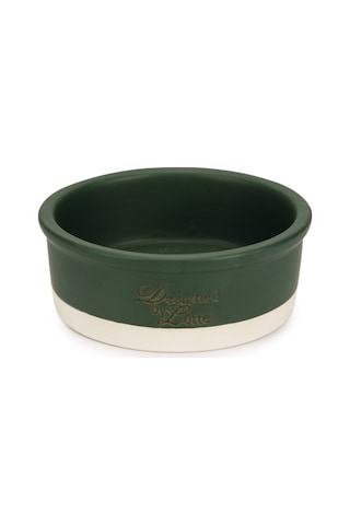 Beeztees Dbl Köpek Mama Su Kabı, Seramik, Mat Yeşil, 13cm, 160ml