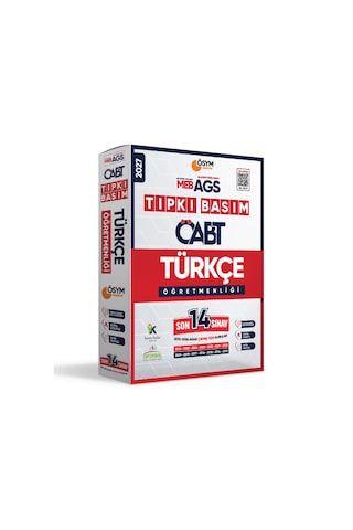 2027 Meb-ags Öabt Türkçe Öğretmenliği Ösym Tıpkı Basım 14lü Deneme Paketi Dijital Cevaplı