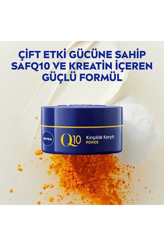 Nivea Q10 Cilt Sıkılaştırıcı Kırışıklık Karşıtı Yüz Gece Kremi 50ml