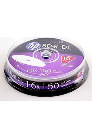 HP Blu-Ray Bd-R 6X 50Gb 10Lu Cake Box Printable