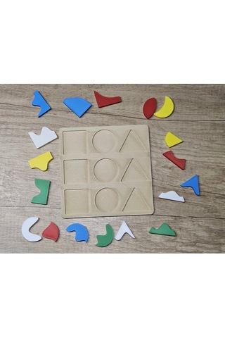 Montessori Eğitici Oyuncak Puzzle / Biyoplastik 0-3 Yaş - Eşleştirme Etkileşimi