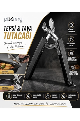Pionny Pratik Tepsi Tava Ve Tencere Tutacağı Siyah Çok Renkli