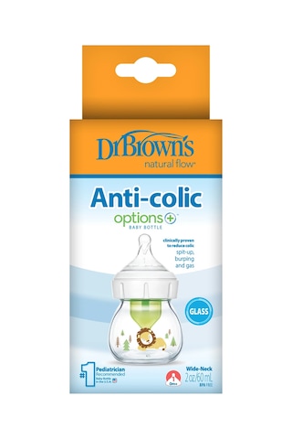 Dr.brown's Geniş Ağız Anti Kolik Options+ Cam Biberon 60 Ml