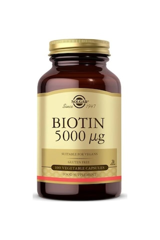 Solgar Biotin 5000 Mg 100 Kapsül