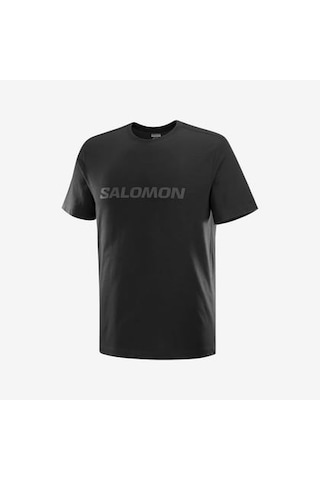 Salomon Bıg Logo Tee M Deep Black// Erk T-shırt Lc2526600 Siyah